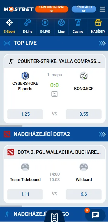 Mostbet - Esports